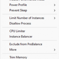 Process Context Menu