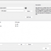 CPU Sets Rules Dialog