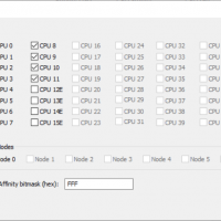CPU Sets Selection Dialog