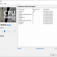 ProBalance dynamically optimizes running process priorities to retain responsiveness during high CPU loads