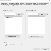 Disallow Processes (Terminate When Seen)