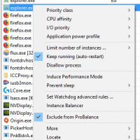 Keep Running in Context Menu