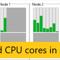 Parked CPU cores shown in grey