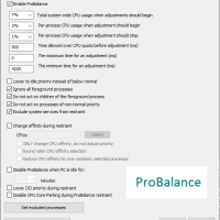 ProBalance advanced configuration