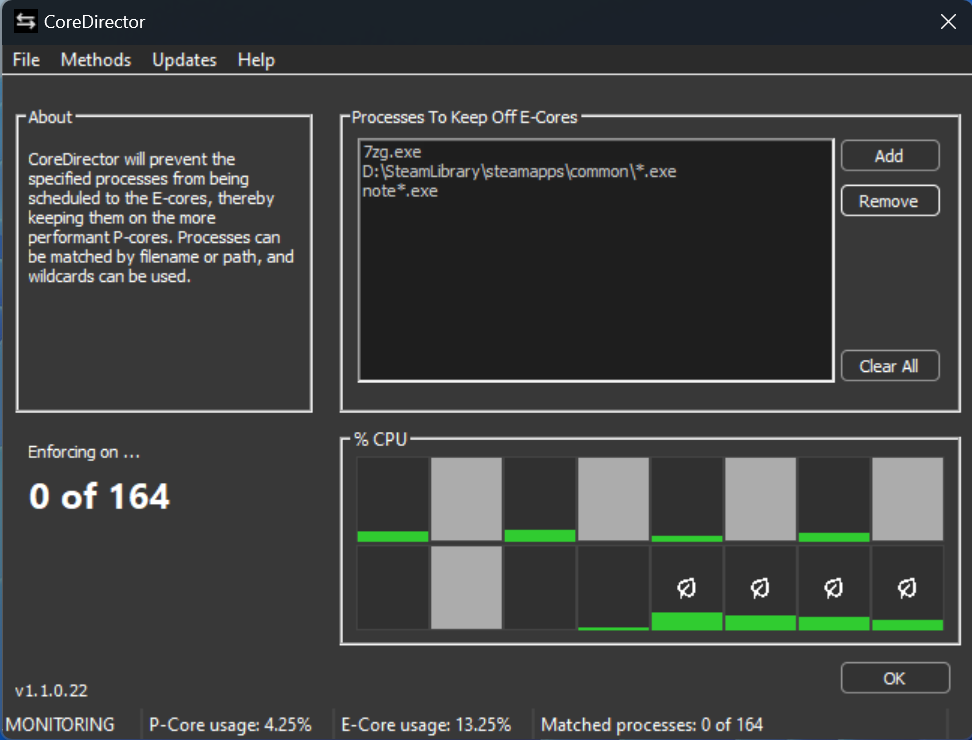 CoreDirector screenshot