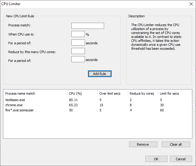 process lasso setting an application to real time