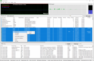 Select multiple processes at once