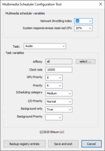 Multimedia Class Scheduler Configuration Tool