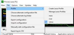 Process Lasso Profile Support