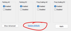 ParkControl – Tweak CPU Core Parking and More