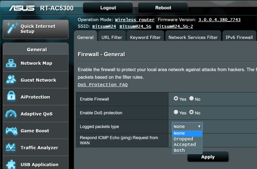 Log Router Delete router_logging_off