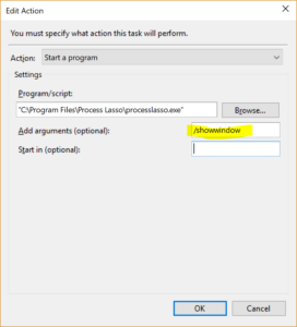 The change to make the window show at login